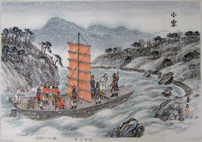 ▲ ‘소설(小雪)’은 24절기 중 스무 번째 절기로, 겨울이 시작되는 입동(立冬)과 큰 눈이 내린다는 대설(大雪) 사이에 있다. 이름 그대로 ‘작은 눈이 내린다’는 뜻으로, 이때부터 살얼음이 얼고 땅이 얼기 시작하며 겨울 기운이 완연해진다. ⓒ국립민속박물관