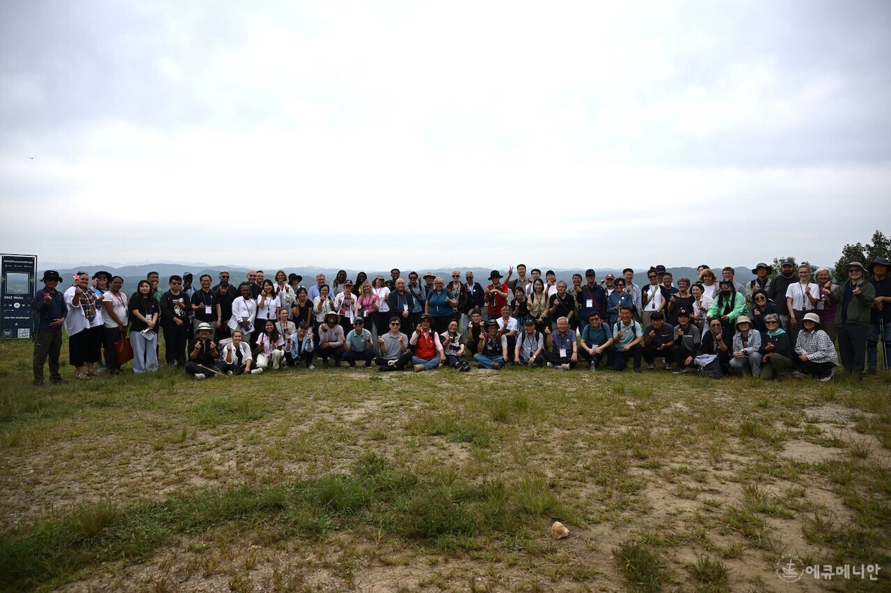 ▲ 2026 세계 에큐메니칼 평화대회 사흘 째 날인 9월 12일 평화대회 참석자들은 경기도 파주 임진각 일대에서 ‘DMZ 평화순례’에 참여했다. ⓒ임석규/에큐메니안